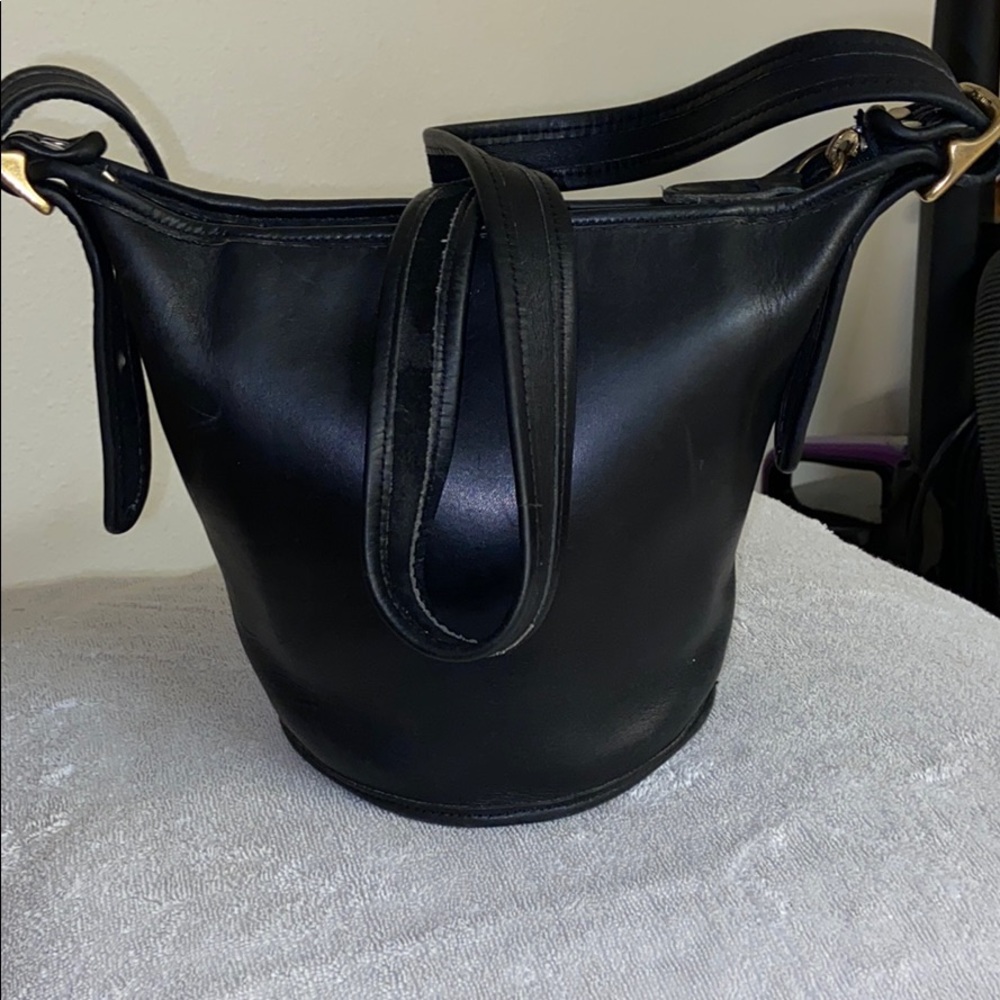 All Leather Coach Purse(Taco Style)